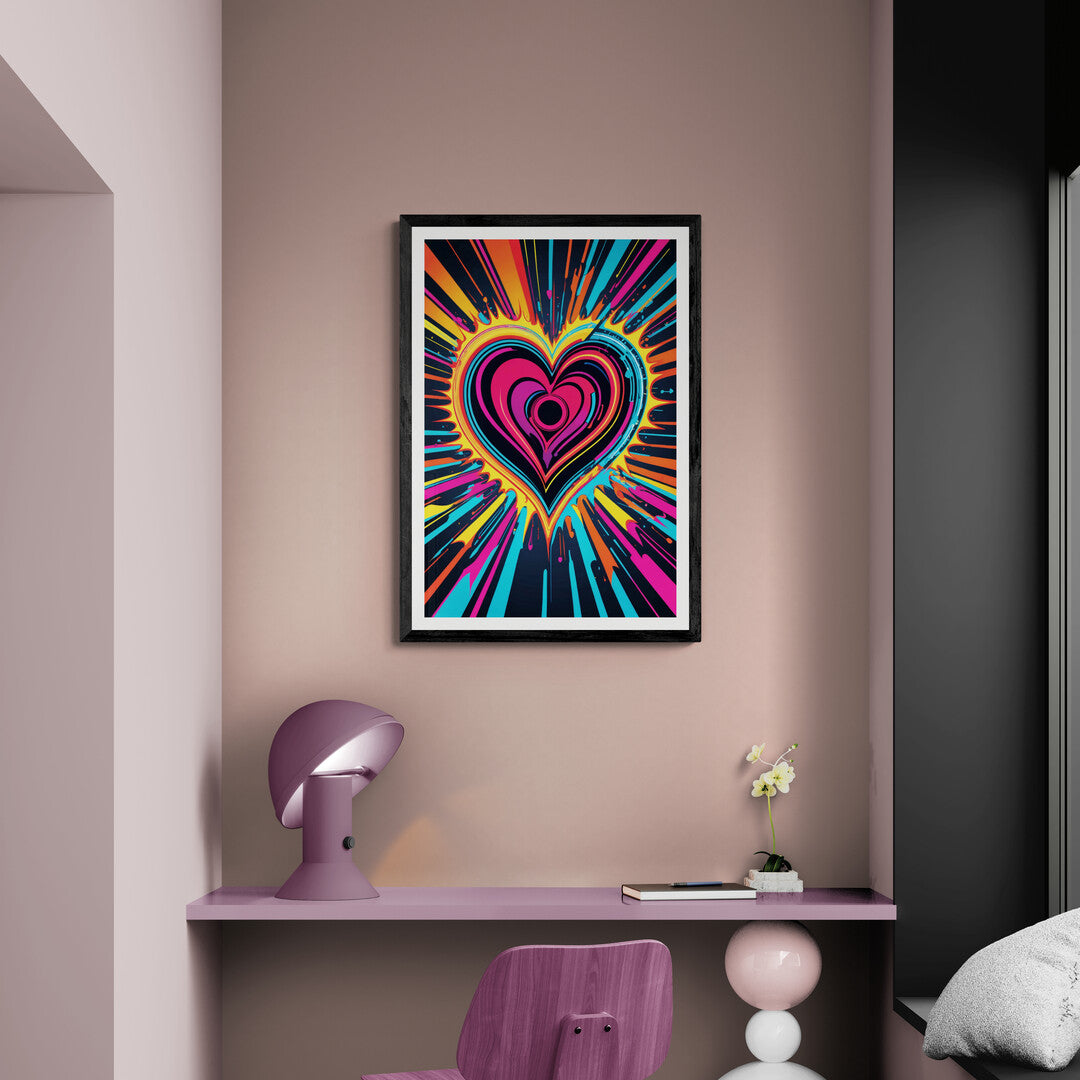 In a captivating and emotive scene, the picture features an inflamed passion heart, vividly illustrating intense emotion and fiery passion. The artwork focuses on the heart as the central element, rendered with dynamic and dramatic visual effects.