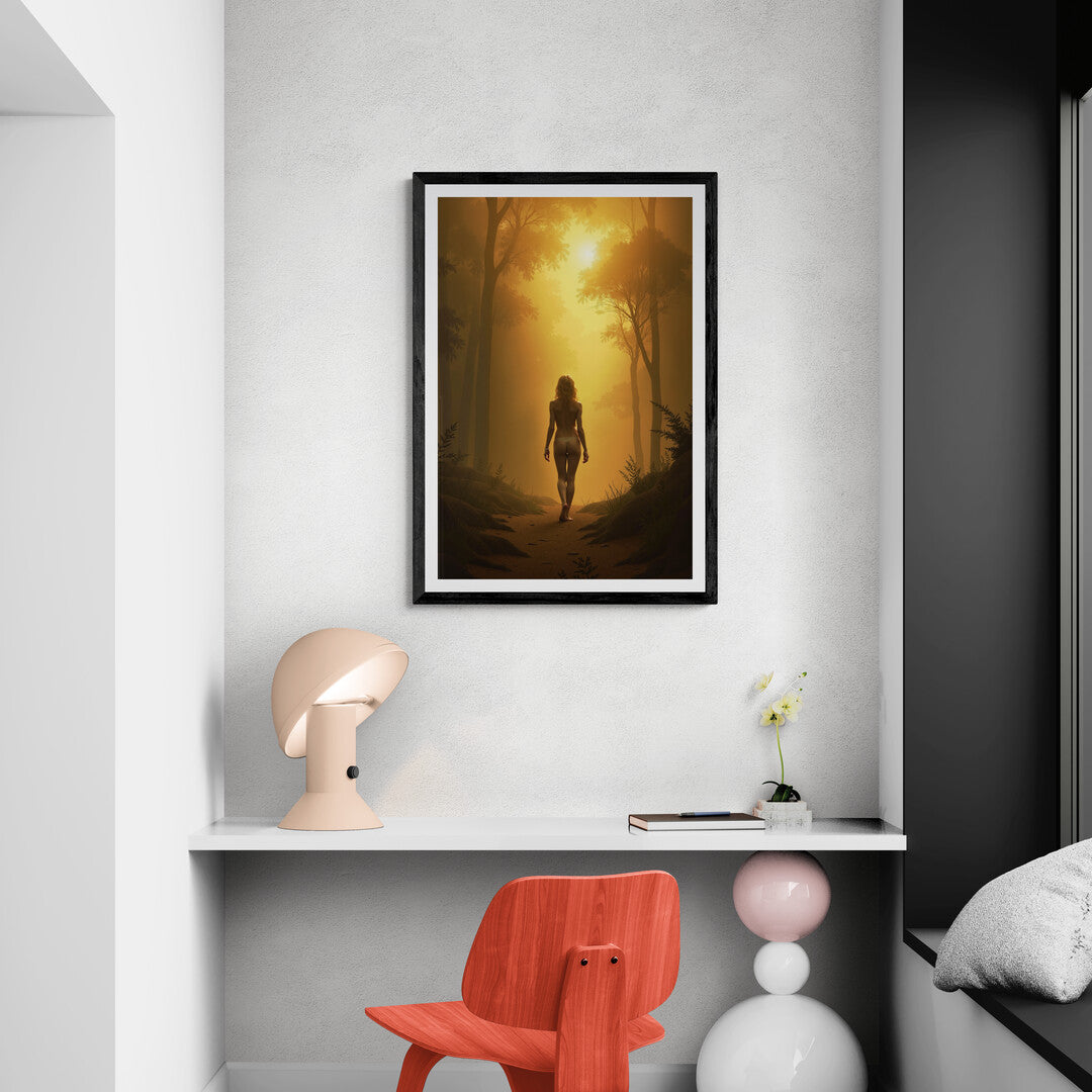 Shop online for 'Awakening in the Mist,' a premium art print that brings warmth, serenity, and elegance to your home decor