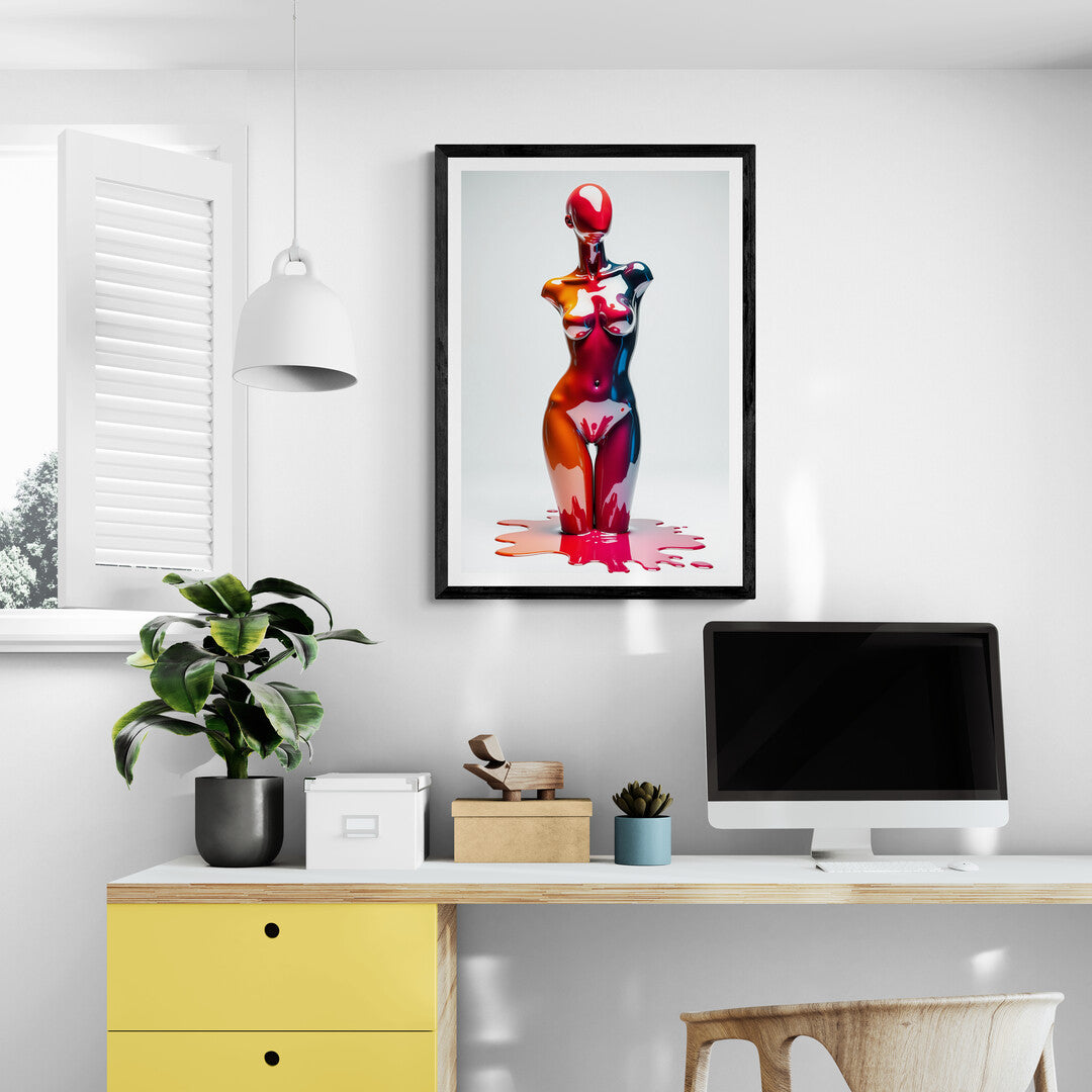 Sleek and modern Chromatic Elegance art print, designed to enhance walls and add sophistication to your living space