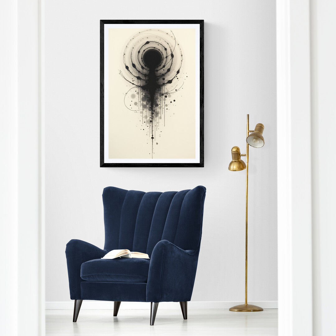 Shop online for Echoes of the Void, a striking art print featuring dark ripples and a central void for elegant wall decoration