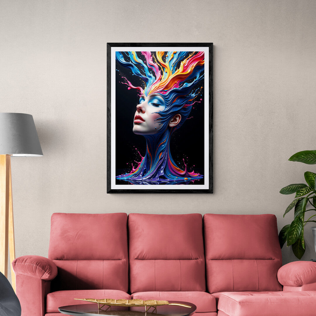 Eruption of Creativity premium art print available for online shopping, perfect for creative spaces