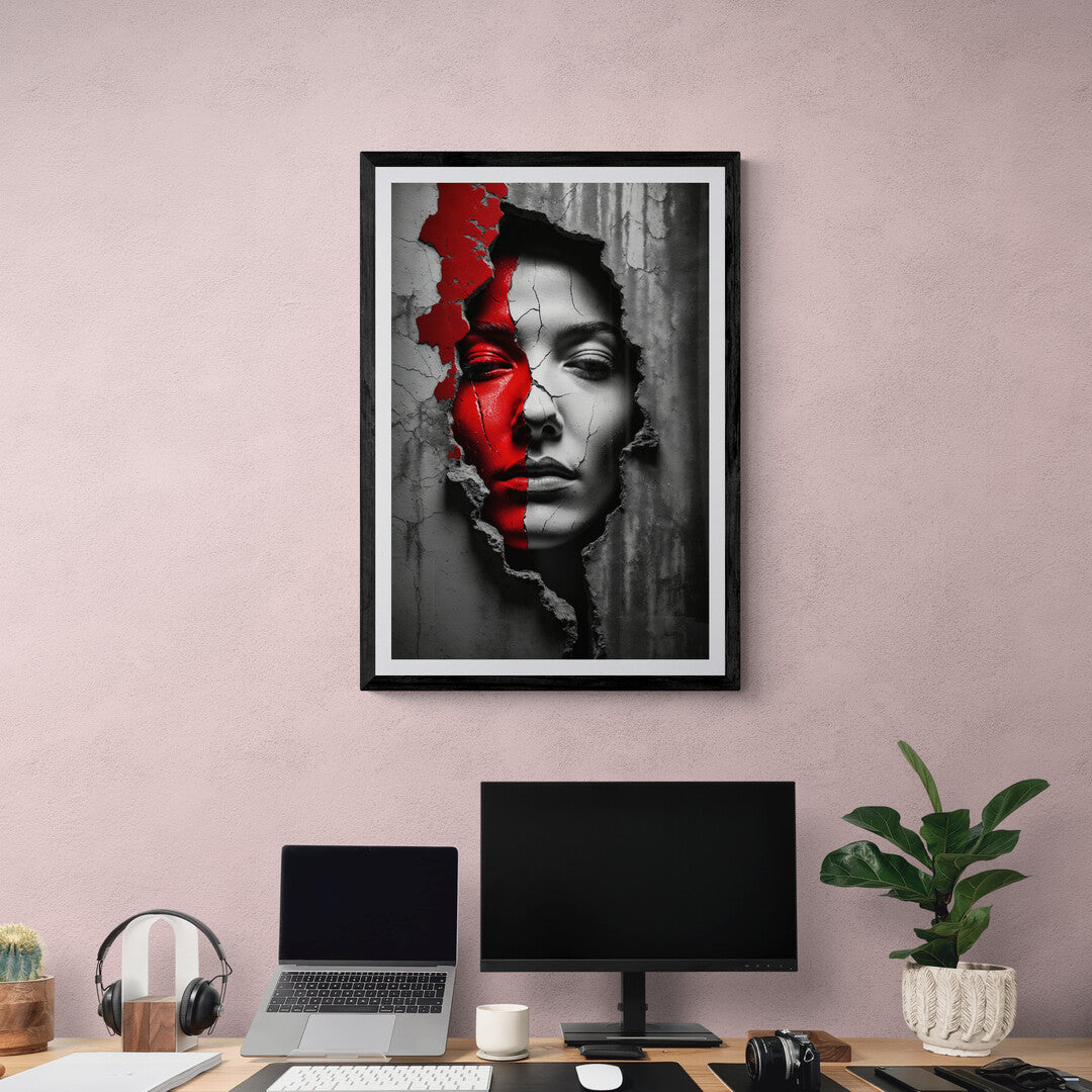 Shop online for Shattered Silence premium poster, a bold and emotional Wall Art piece