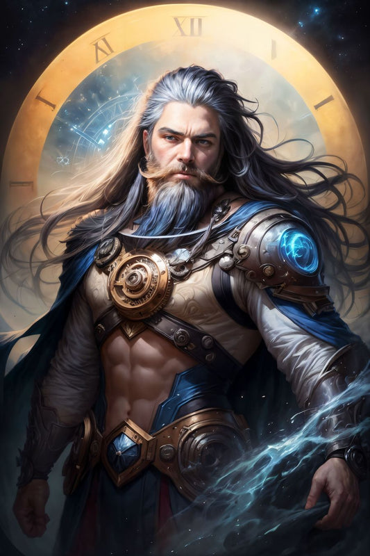 In a realm where the passage of time is etched upon every line and wrinkle, a captivating image takes shape—an old warrior wizard, a figure of wisdom and experience. His presence exudes an air of ancient power, a testament to a life lived at the crossroads of magic and battle.